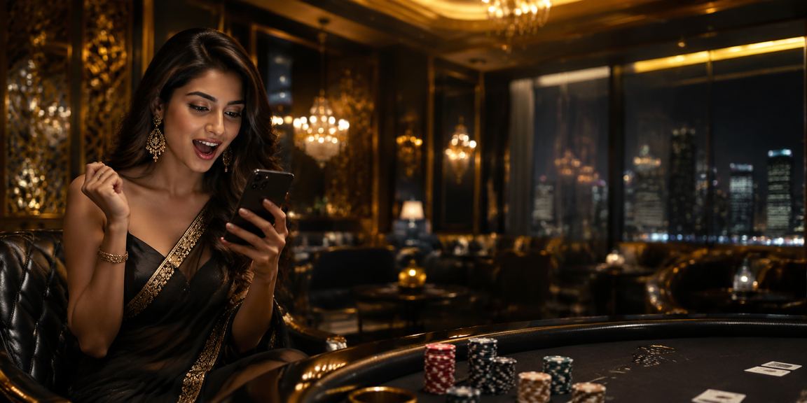 Mobile Live Casino gaming interface with dealer in India